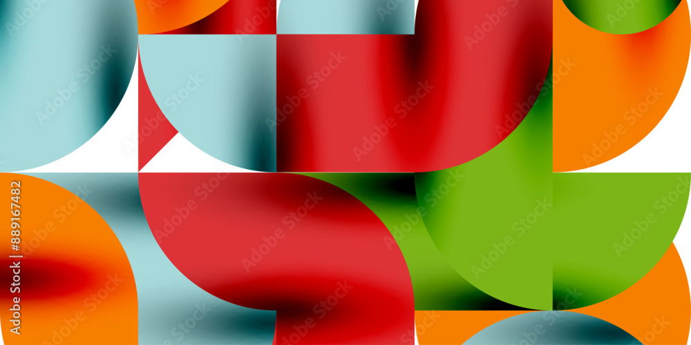 Shadow effect shiny circles and round triangles geometric modern art. Vector Illustration For Wallpaper, Banner, Background, Card, Book Illustration, landing page Shadow effect shiny circles and round triangles geometric modern art. Vector Illustration For Wallpaper, Banner, Background, Card, Book Illustration, landing page