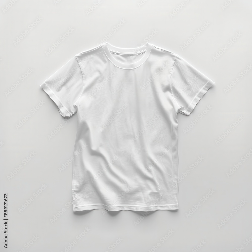 minimalist white tshirt floating against pure white background emphasizing clean lines and subtle fabric texture under soft even studio lighting minimalist white tshirt floating against pure white background emphasizing clean lines and subtle fabric texture under soft even studio lighting