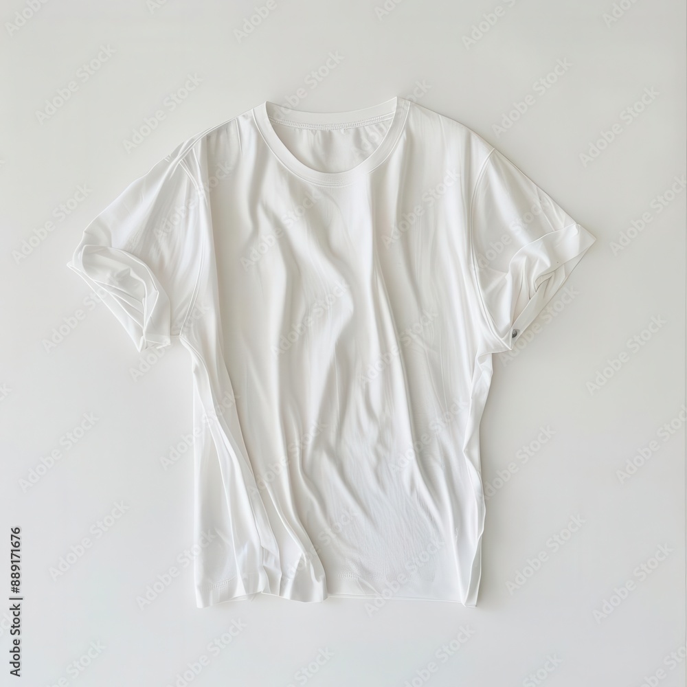 minimalist white tshirt floating against pure white background emphasizing clean lines and subtle fabric texture under soft even studio lighting minimalist white tshirt floating against pure white background emphasizing clean lines and subtle fabric texture under soft even studio lighting