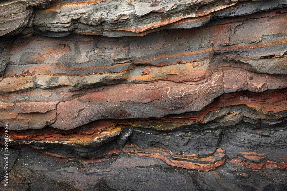 Close-up of layered rock formation. This image captures the colorful and intricate patterns found in nature, perfect for illustrating geology or natural beauty. Close-up of layered rock formation. This image captures the colorful and intricate patterns found in nature, perfect for illustrating geology or natural beauty.