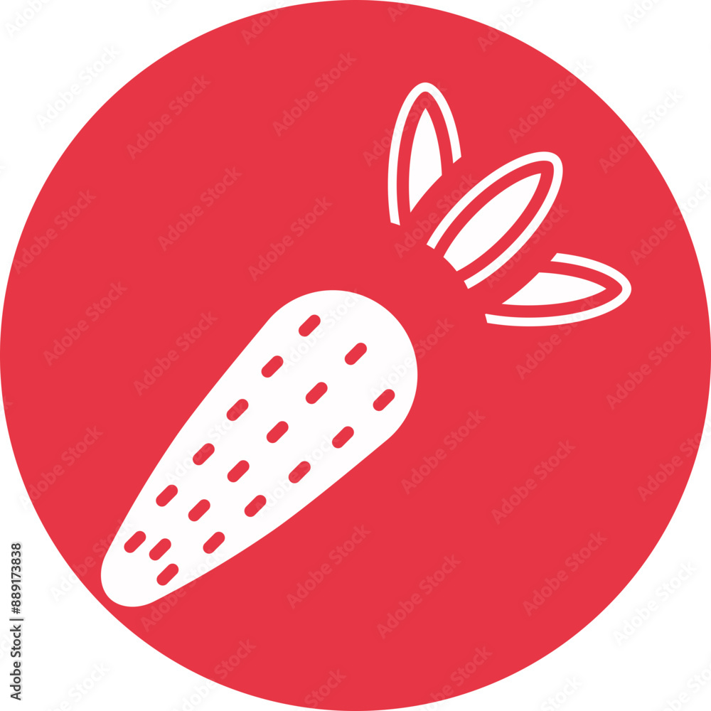Carrot glyph circle icon Carrot glyph circle icon