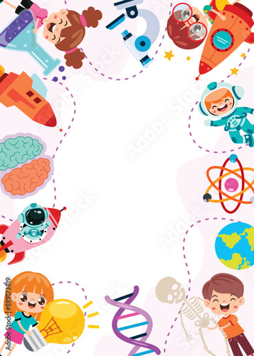 Template Design With Science Elements