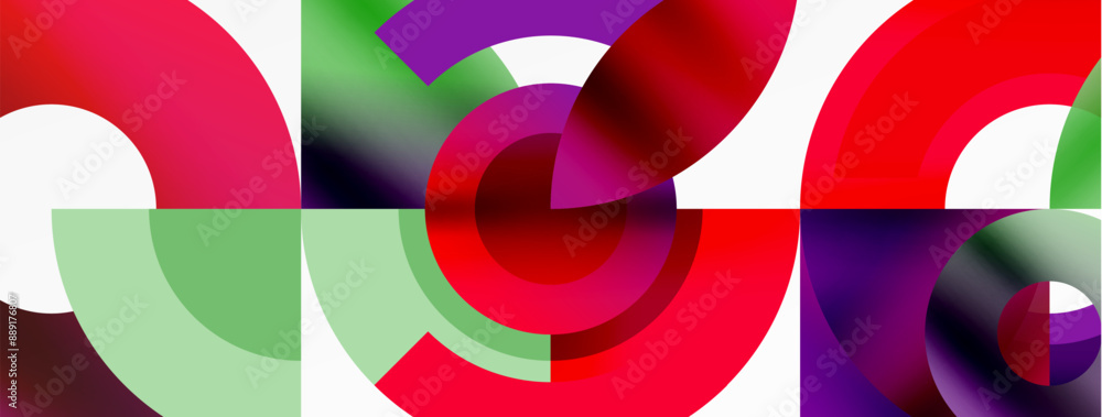 Circle geometric abstract vector background Circle geometric abstract vector background