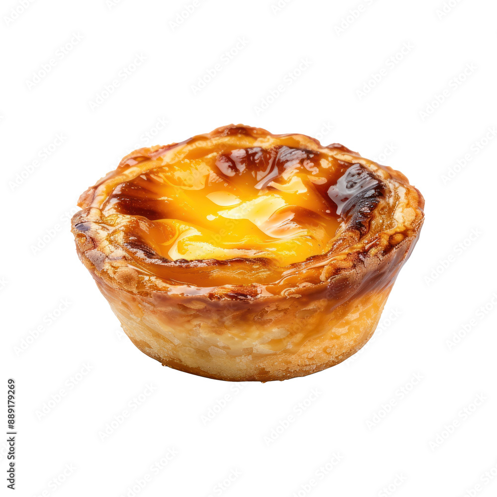 Pastel de belem, a traditional Portuguese custard tart. Pastel de belem, a traditional Portuguese custard tart.