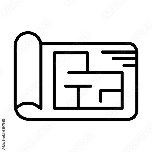 Blueprint line icon