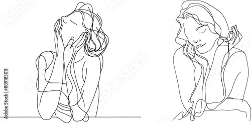 A woman with complicated feelings worried about her mental health.