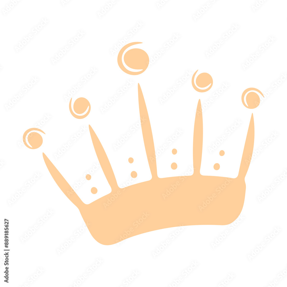 Obraz premium A golden crown with multiple points and decorative elements