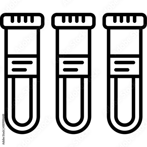 Blood Sample Taking Tubes Icon