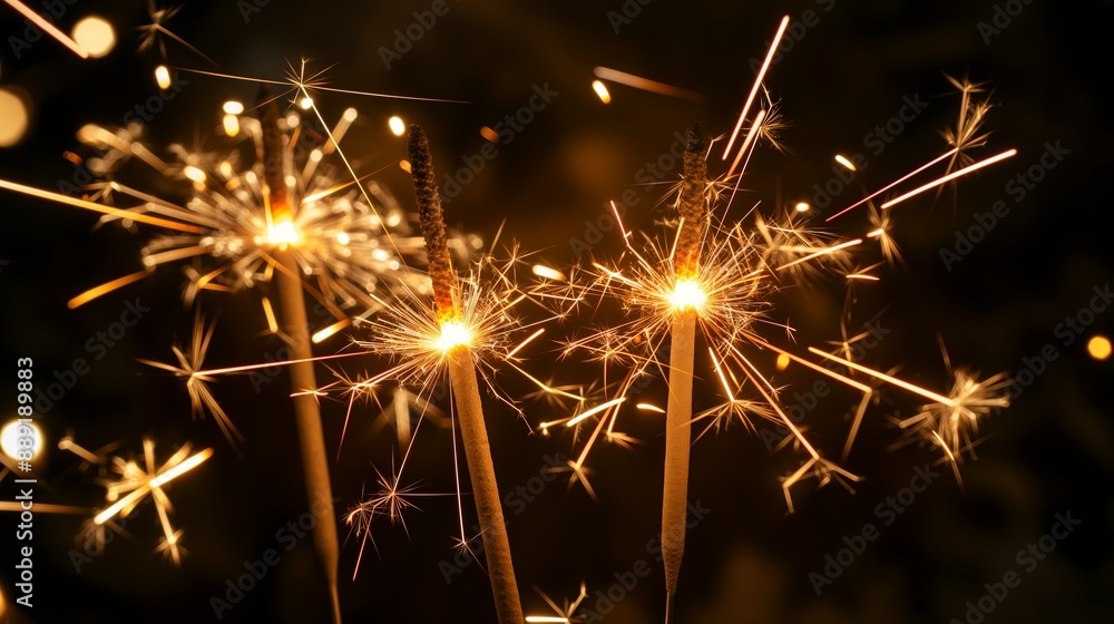 Fototapeta premium Sparkling New Year 2025