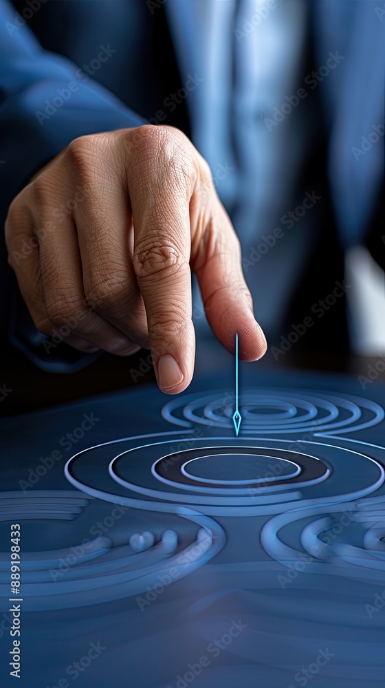 A hand hovers over a digital sphere connected by illuminated lines and points A hand hovers over a digital sphere connected by illuminated lines and points