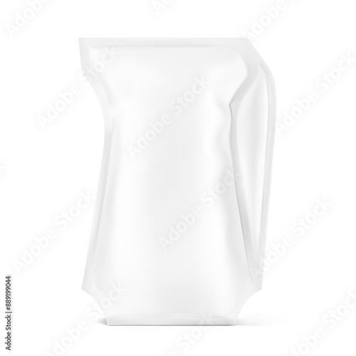 Air aseptic packaging for milk and juice-based product.  High realistic. Vector illustration isolated on white background. Ready for use in presentation, promo, advertising and more. EPS10.