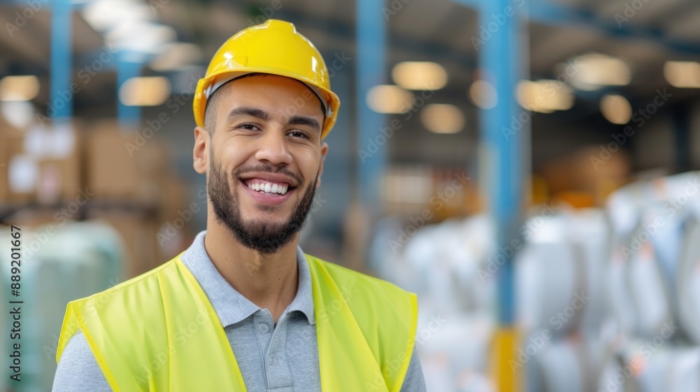 Businessman owner of a waste recycling factory. Businessman owner of a waste recycling factory.