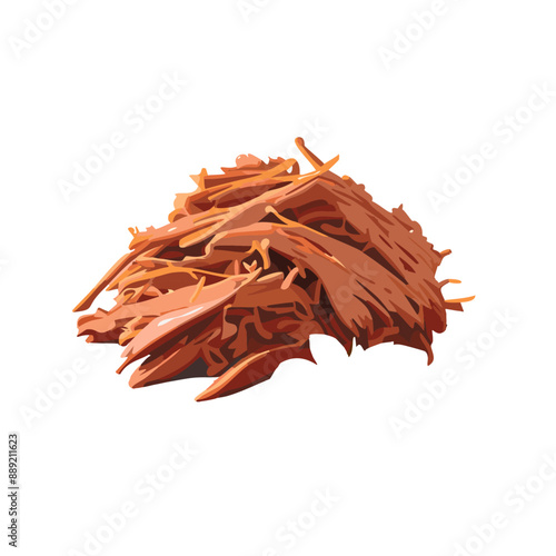 Pulled Pork Vector Illustration