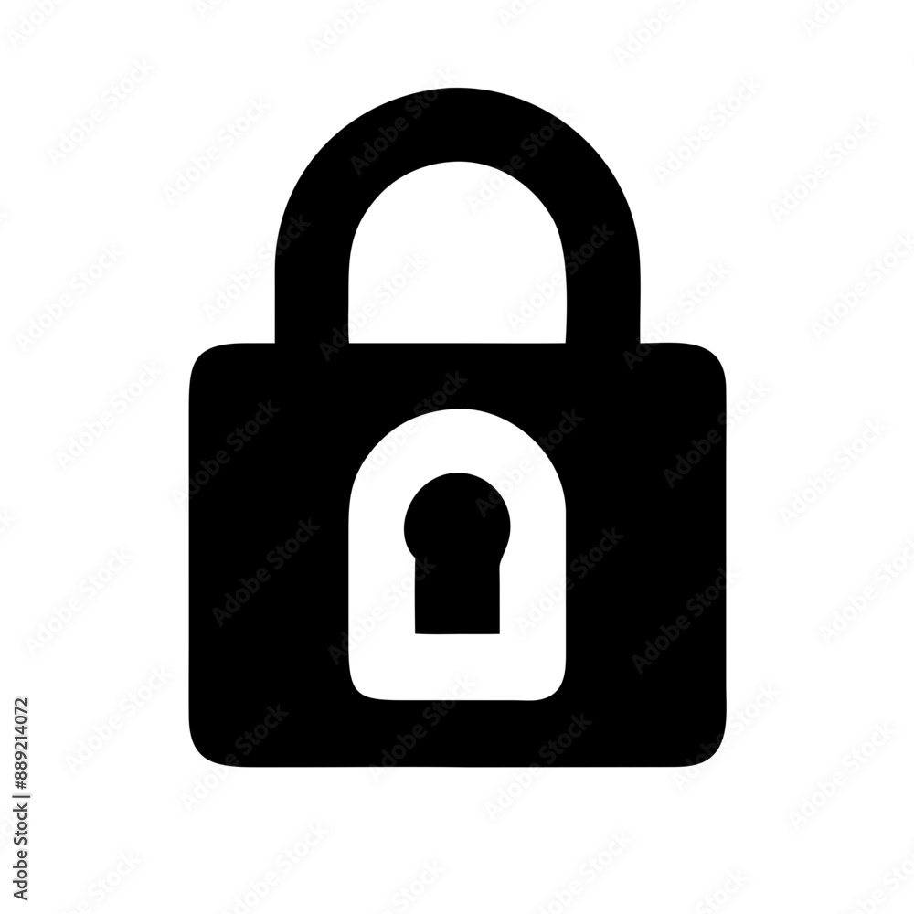 padlock icon isolated on white background padlock icon isolated on white background