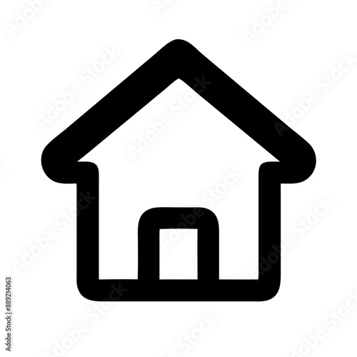 Web home flat icon for apps and websites
