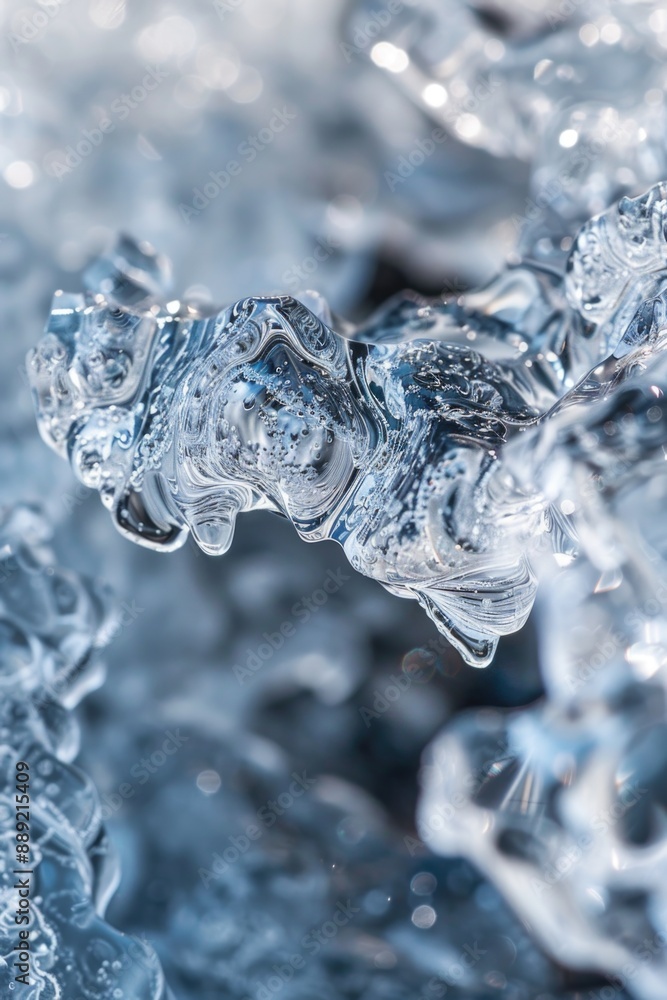 A close up of ice crystals on a surface A close up of ice crystals on a surface