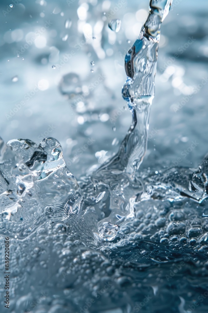 A splash of water is captured in a photo A splash of water is captured in a photo