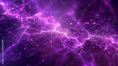 Futuristic Purple Technology Background or Banner