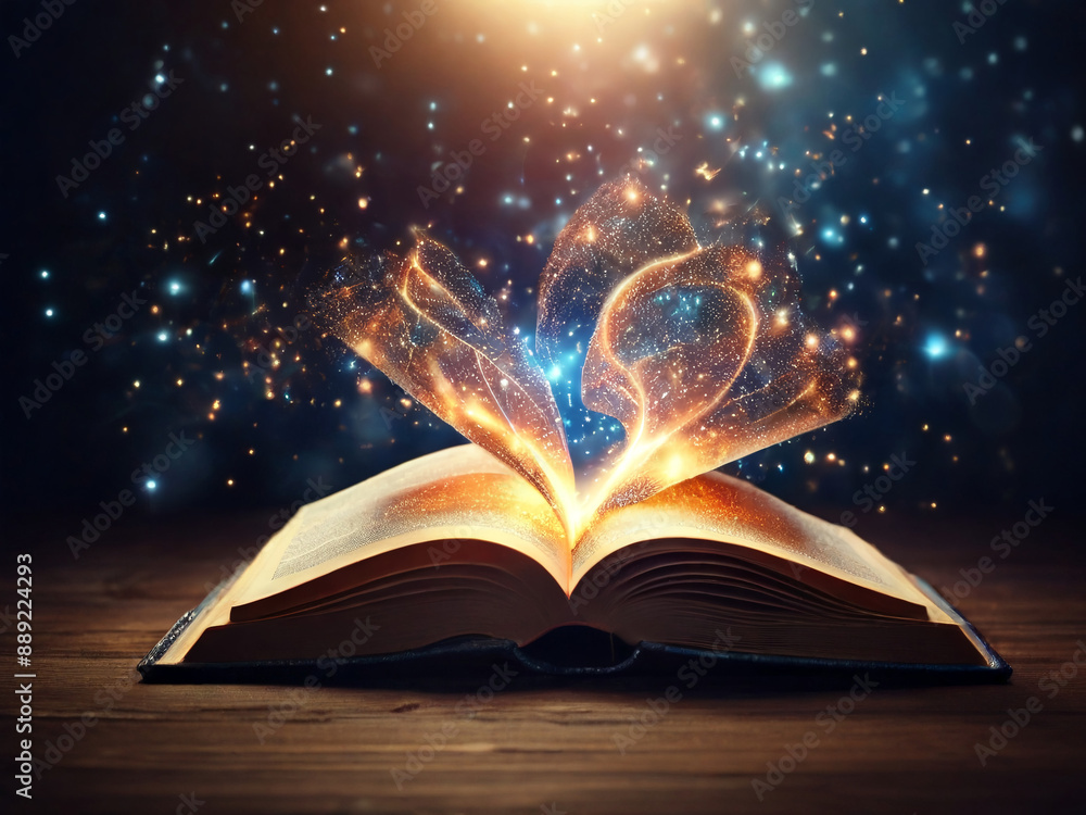 magical glowing pollen flies out of the book, AI generated
magical glowing pollen flies out of the book, AI generated
