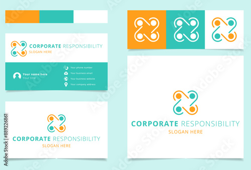 Modern logo perfect for a company promoting teamwork, diversity and inclusion