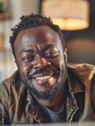 A smiling man with a beard looking directly at the camera, with a friendly and approachable expression