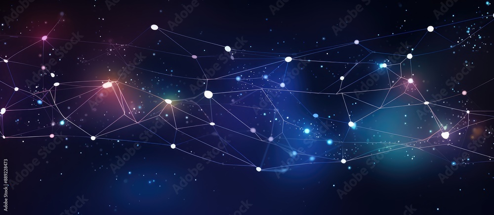 Abstract Cosmic Network Connections Background Abstract Cosmic Network Connections Background