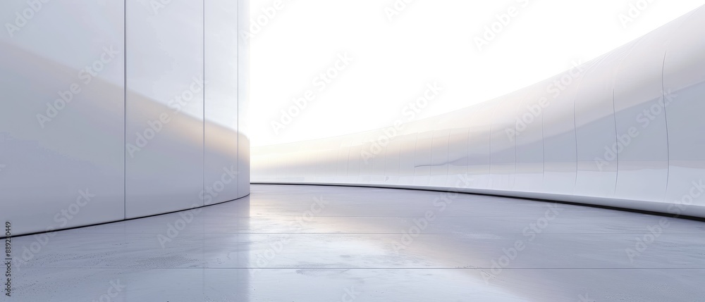Fototapeta premium Sunlight Over Minimalist Architectural Detail