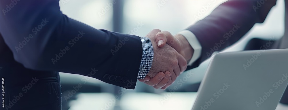 Professional Handshake Over A Business Deal Professional Handshake Over A Business Deal