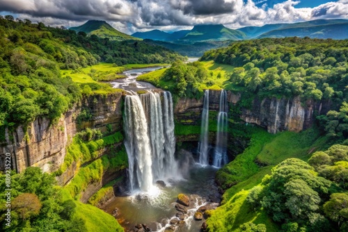 Majestic tabletop mountains, majestic waterfalls, and lush green forests harmonize in symphony, showcasing the untouched beauty of Gran Sabana's unique and diverse natural landscape.