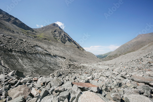 Glacier Akkem landscape. Altai mountains. Russia photo