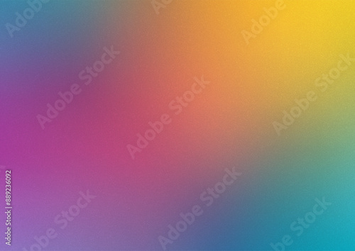 Abstract rainbow blur background with grainy overlay 