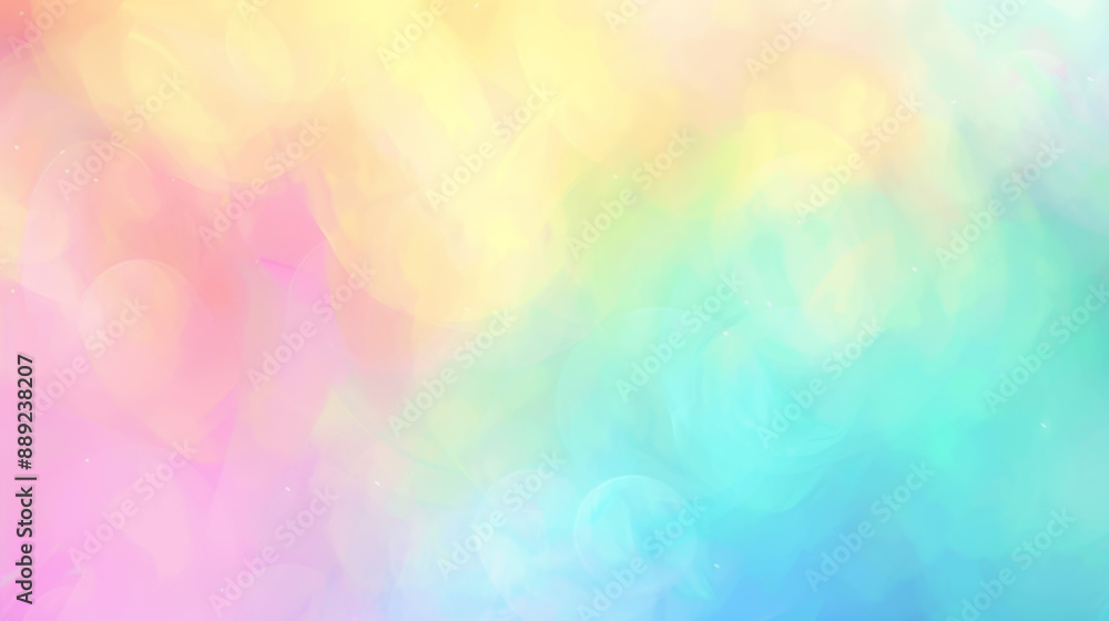 Abstract Pastel Rainbow Blurred Background With Soft Focus Abstract Pastel Rainbow Blurred Background With Soft Focus