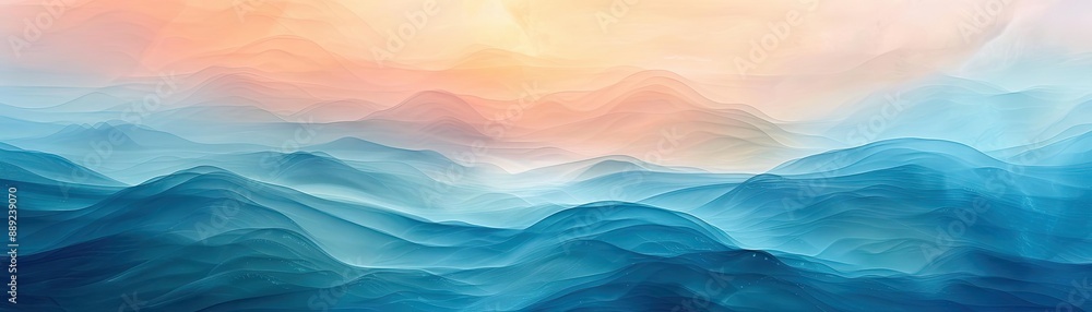 Abstract landscape with blended colors and soft gradients, representing serene and dreamy environments Abstract landscape with blended colors and soft gradients, representing serene and dreamy environments