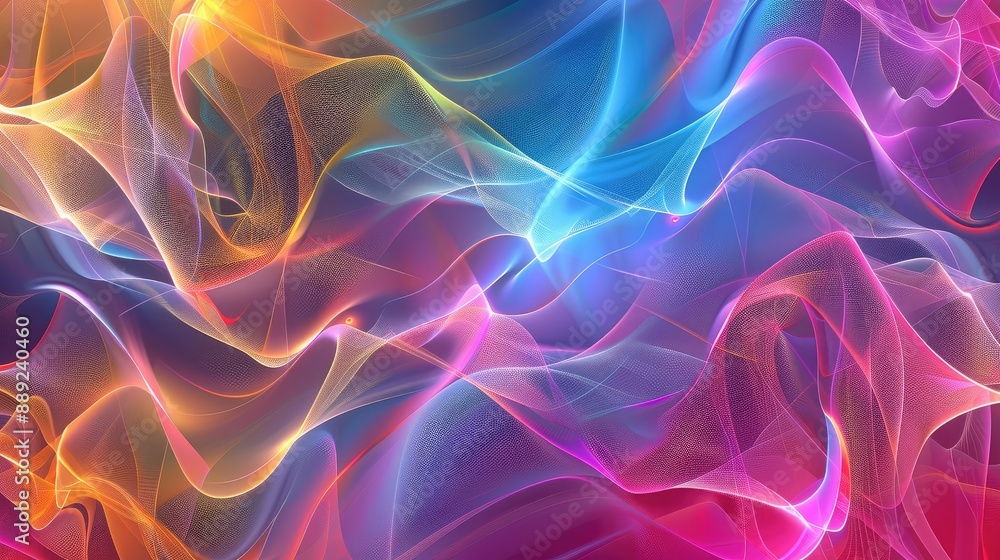Vibrant Abstract Colorful Waves Vibrant Abstract Colorful Waves