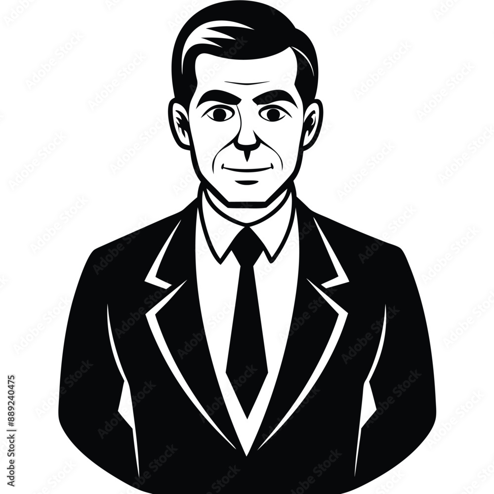 Businessman cartoon vector, isolated on a white background Businessman cartoon vector, isolated on a white background