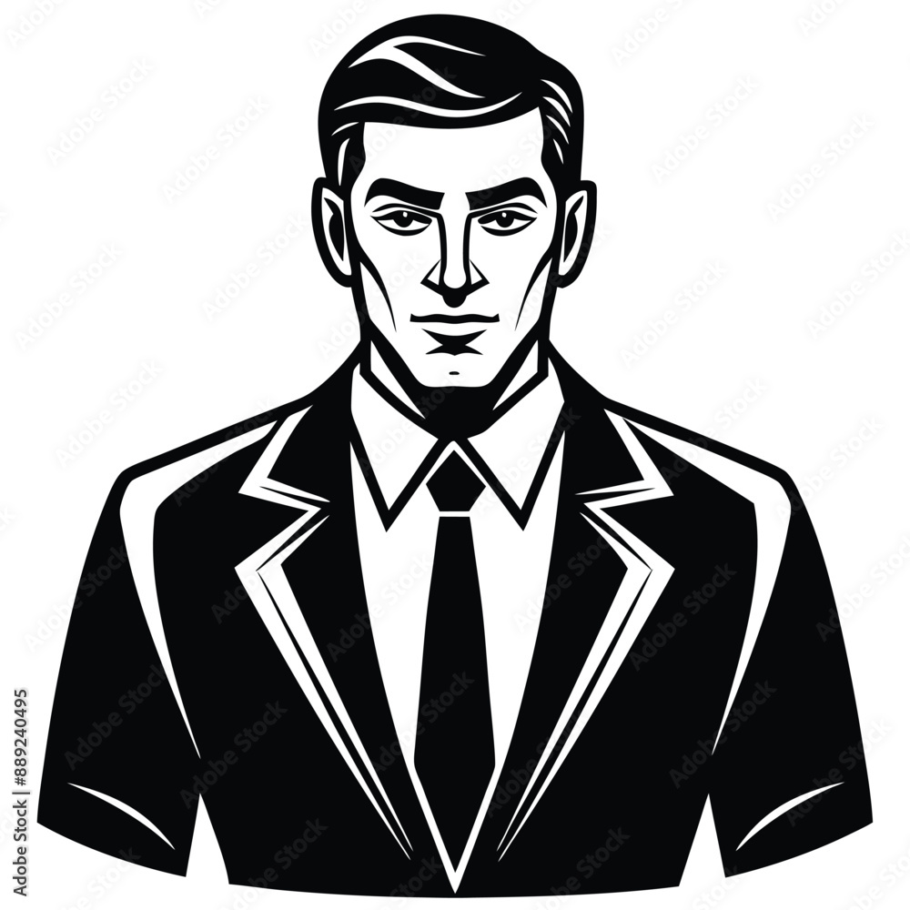 Businessman cartoon vector, isolated on a white background Businessman cartoon vector, isolated on a white background
