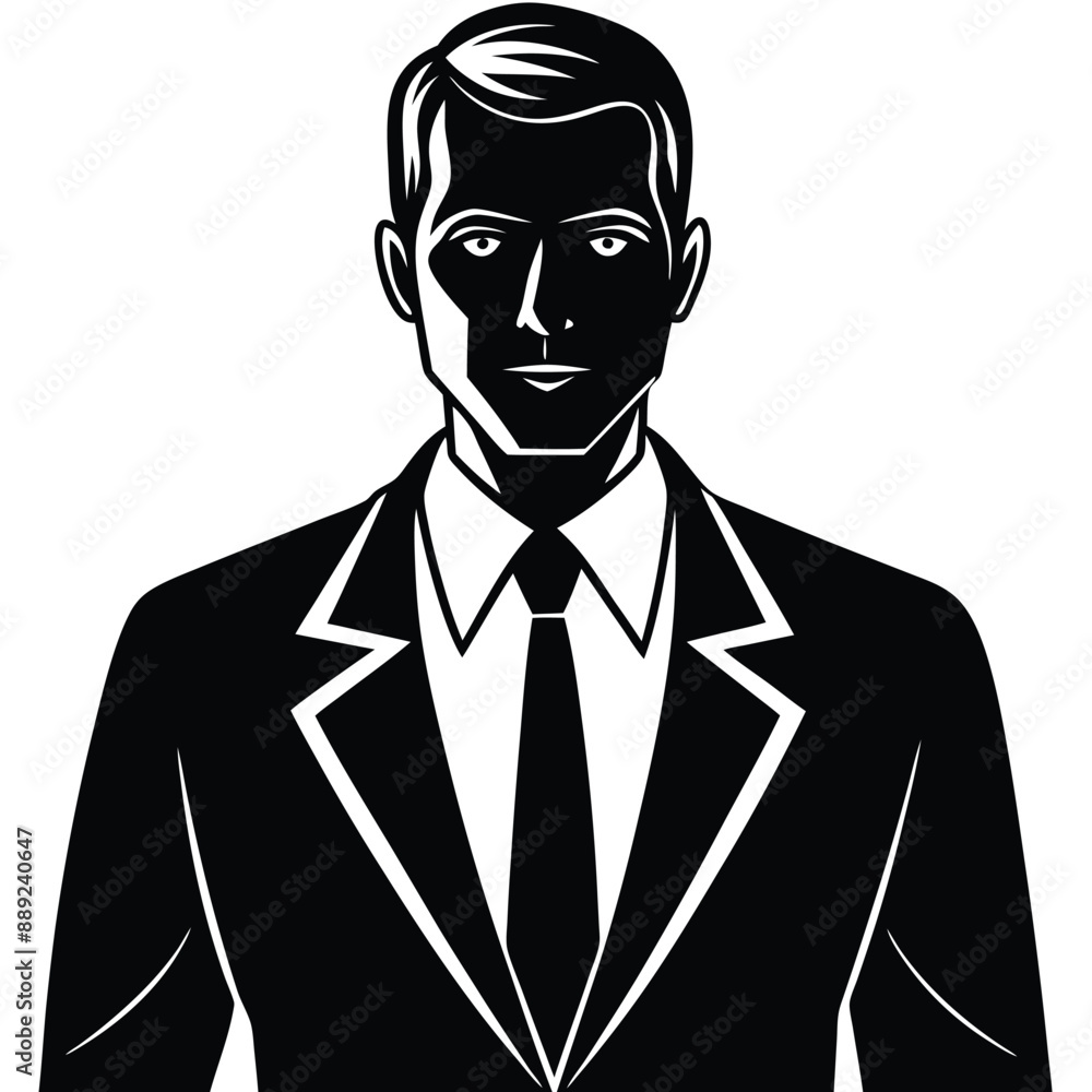 Businessman cartoon vector, isolated on a white background Businessman cartoon vector, isolated on a white background