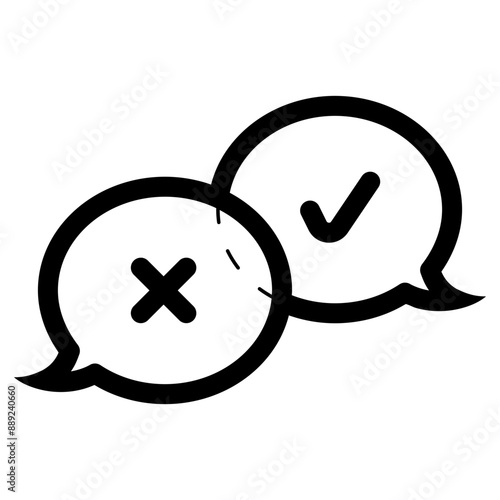 disagreement conversation icon