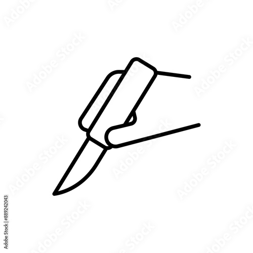 Surgery outline icons, minimalist vector illustration ,simple transparent graphic element .Isolated on white background