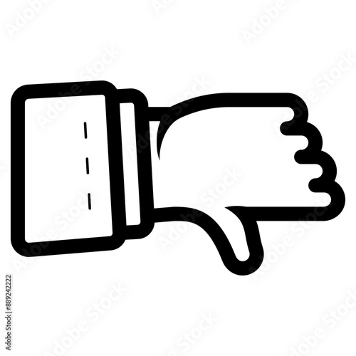 thumb down dislike gesture icon
