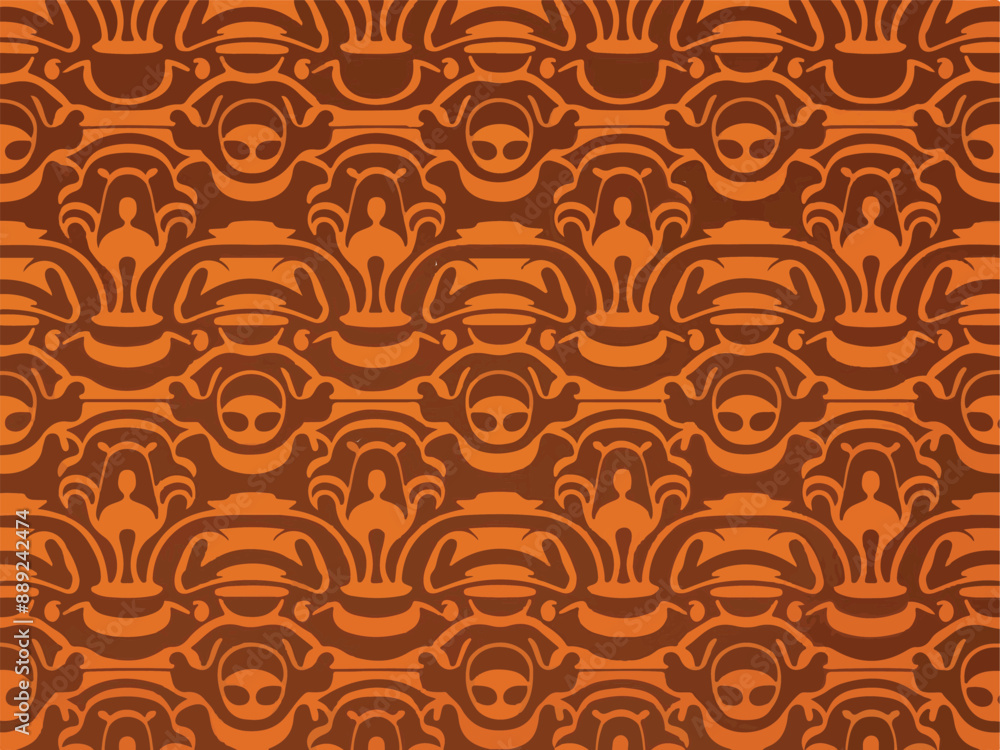 Fototapeta premium seamless pattern with swirls