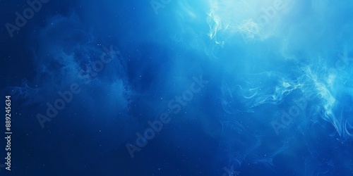 Blue gradient background grainy noise texture effect smooth blurred landing page backdrop website header design, Generative AI