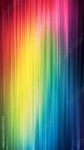 Vibrant rainbow-colored vertical light streaks creating an abstract and dynamic visual effect.