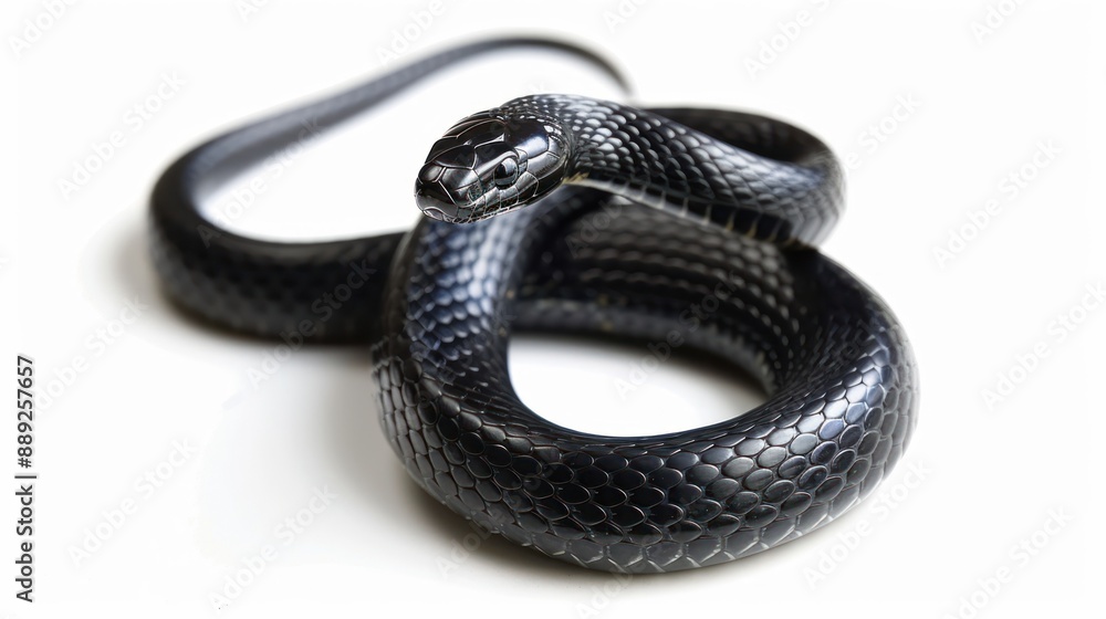 Obraz premium Ground Snake full body on white background