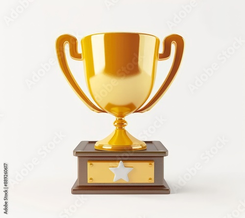 Wallpaper Mural The iconic trophy cup, a testament to ultimate success, shines brightly in 3D detail. Torontodigital.ca