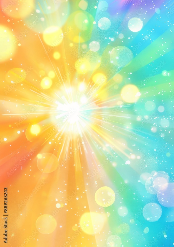 A4 summer background with space for your own text. A4 summer background with space for your own text.