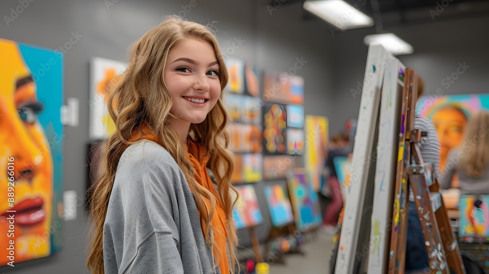 A students painting A students painting