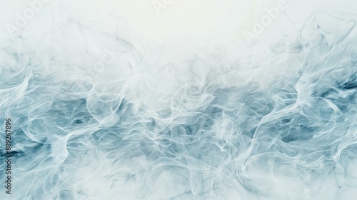 Wallpaper Mural Digital illustration featuring ethereal smoke formations on a dark background, creating abstract shapes and patterns in soft, flowing lines. The image has a mystical and dynamic aesthetic, Torontodigital.ca