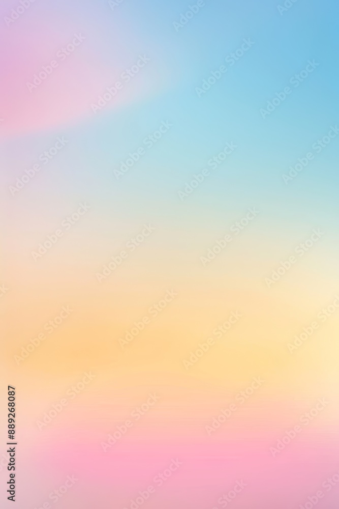 Naklejka premium For a sky cloud nature abstract background, use a soft clouds sky pastel gradient color.