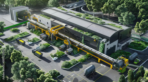 Advanced Industrial Facility with Parking and Landscaping